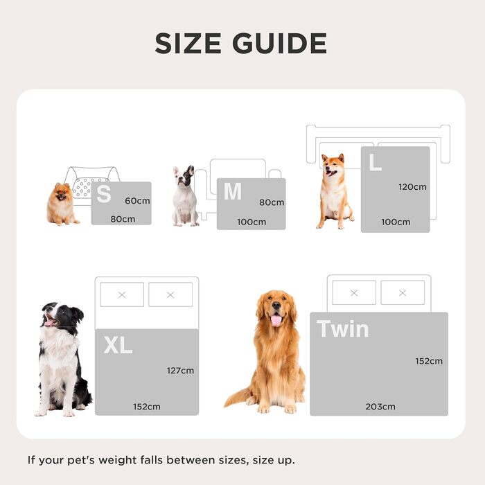 Водонепроникний коврик для собак BEDSURE - 152 x 203 см. М'який, плюшевий, легко миється. Захист для собачого ліжка. Колір: Батик-сірий.