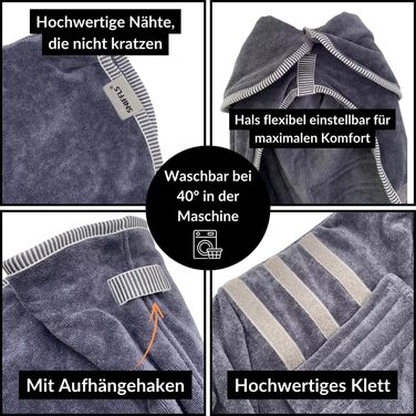 Преміум халат для собак - великі породи (XXL) - м'який та придатний для прання при 40°C - для зими та літа