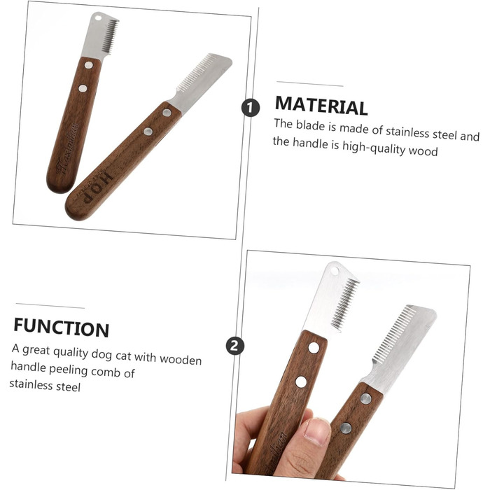 Набір гребінців для догляду за собаками Mipcase - 2 шт. для видалення шерсті та грудок