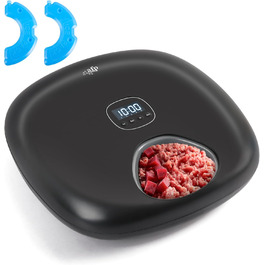 Автоматичний дозатор корму для котів FÜR Pfoten: 6 порцій, з охолодженням, програмований таймер, USB-живлення