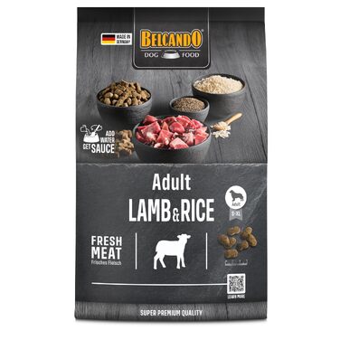 Сухий корм для дорослих собак BELCANDO Adult Lamb & Rice з ягнятиною та рисом для чутливого травлення, 12.5 кг