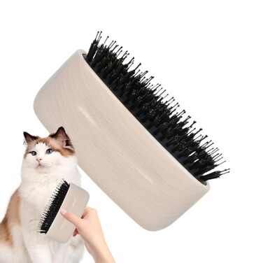 Професійна щітка для вичісування шерсті котів та собак, для догляду за довгошерстими тваринами, цуценятами та кошенятами, для щоденного використання, підходить для вулиці, рекомендована ветеринарами, біла