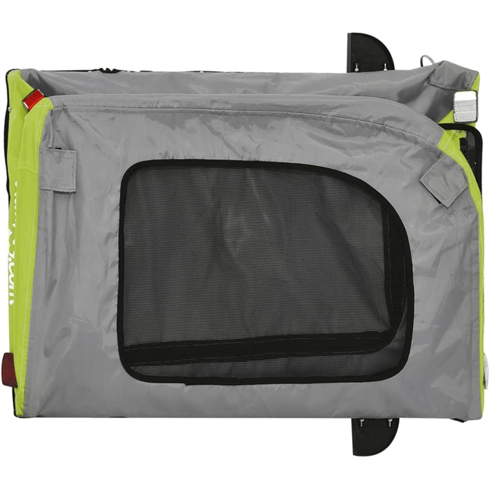 Причіп для тварин на велосипед, Оранжевий та Сірий, 63 x 121 x 65 см