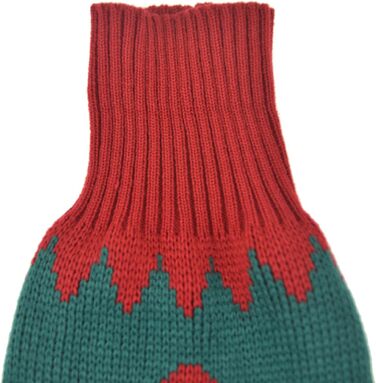 Пуловер для собак MuYaoPet на Новий Рік, костюм Санти для маленьких та середніх собак, теплий в'язаний пуловер з капюшоном, одяг для такс, йоркширських тер'єрів, коргі (зелений, розмір XL)