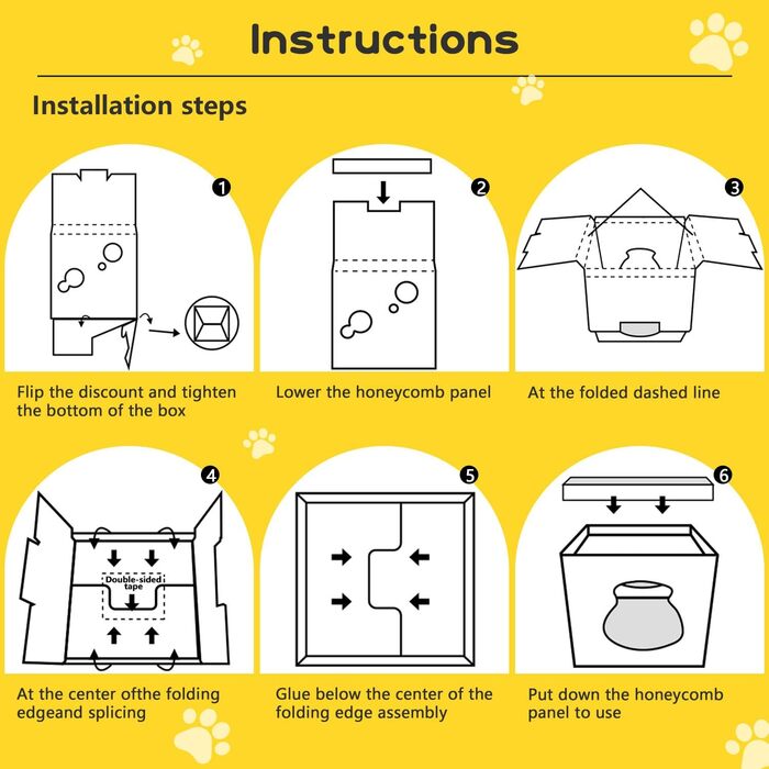 Картонна кігтеточка для котів, будиночок-кігтеточка 30x30x30 см, кігтеточки для котів, будиночок для котів з гофрокартону