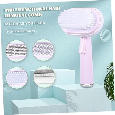 Щітка для котів BESPORTBLE з масажною функцією для догляду за шерстю, видалення шерсті, аксесуари для чищення котів з ергономічною ручкою