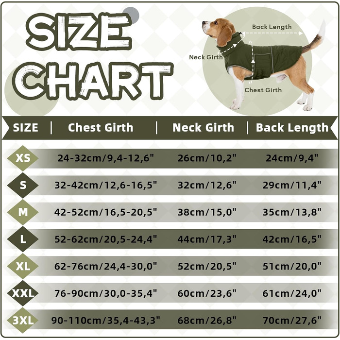 Зимовий теплий одяг для собак маленьких порід: куртка, жилет, теплий костюм для Чихуахуа, Звергшпіца, Йоркширського тер'єра (Армійний зелений, XS)