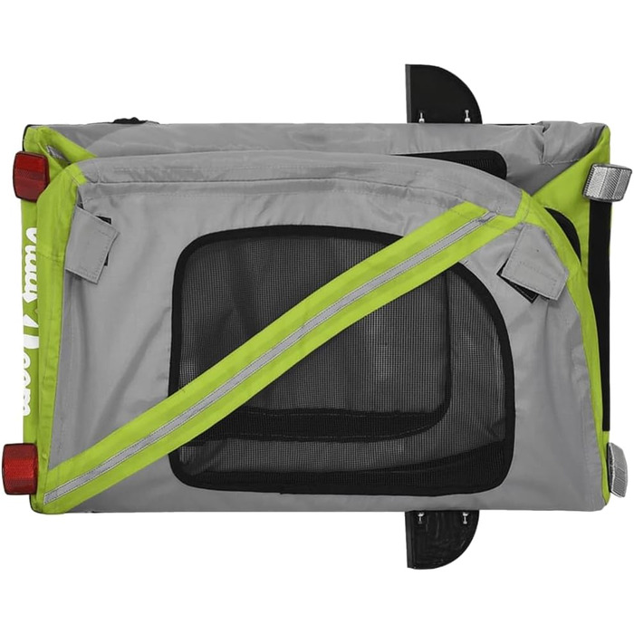 Фархандлер для собак Tidyard - зелено-сірий, 45 кг, з відбивачами, Oxford тканина та метал (133,5 x 69 x 73,5 см)