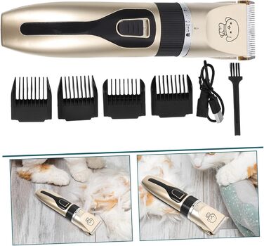 Електрична машинка для стрижки собак Supvox з титановими лезами, тиха та з низькою вібрацією, безпечне стриження вух, морди та лап, для собак та цуценят