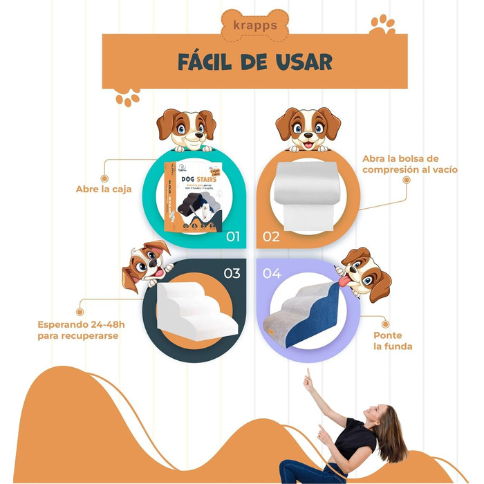 Східці для собак: переносні, з водонепроникними чохлами та щіткою для шерсті. Підходять для малих та великих собак