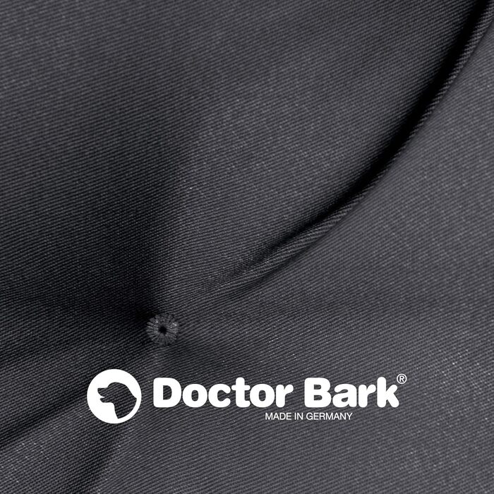 Ортопедична подушка для собак Doctor Bark, 60x55 см, сіра, 95°C, міцна та зручна