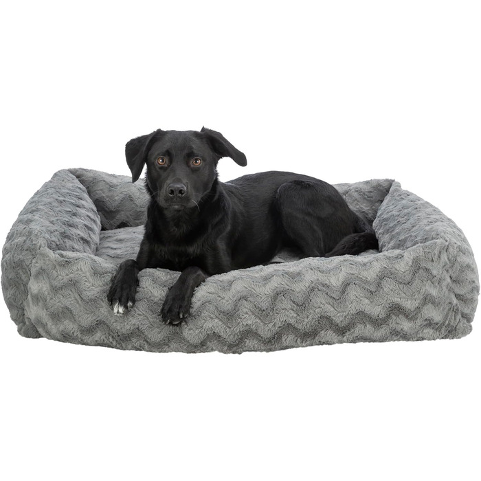 Ортопедичне собаче ліжко TRIXIE Vital Loki, 65x50 см, сірий колір - м'яке ліжко з Memory Foam для маленьких собак, підтримує суглоби та знімає навантаження