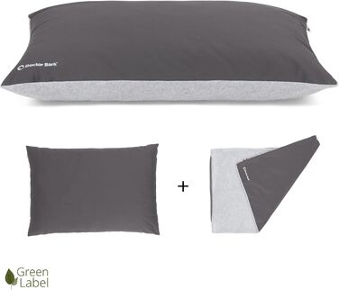 М'яке ліжко для собак великих порід Doctor Bark GreenLabel - ліжко-подушка, зелений колір, велике (L), знімний чохол, легко миється