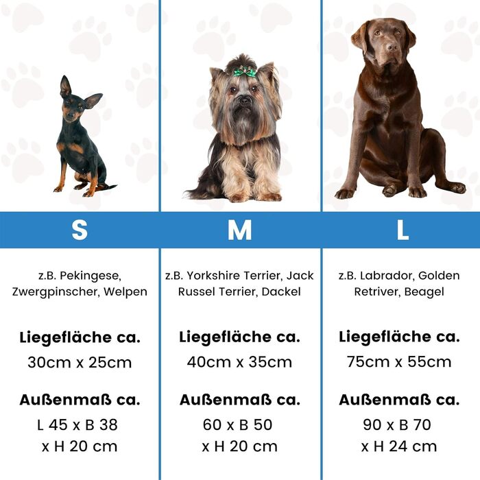 Ортопедичне ліжко для собак Santorini - ізольоване двостороннє ліжко з ефектом пам'яті, знімає навантаження на суглоби, підходить для осені та зими (M - 60 x 50 x 20 см, помаранчевий / сірий)