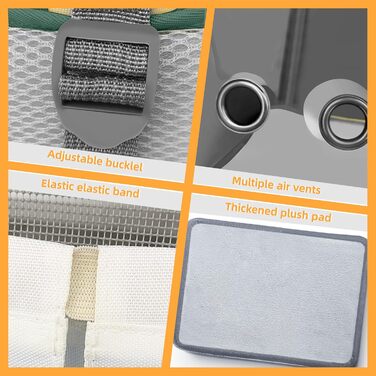 Рюкзак-переноска для котів та собак SWIHELP, зелений. Безпечний рюкзак-переноска для маленьких тварин, ідеальний для подорожей.