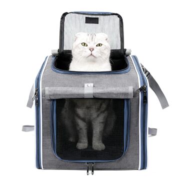 Транспортна сумка для собак на велосипед, дихаюча, портативна | Кошик для собак та домашніх тварин на велосипед | Безпека під час поїздок, прогулянок, подорожей, активного відпочинку для сім'ї та котів