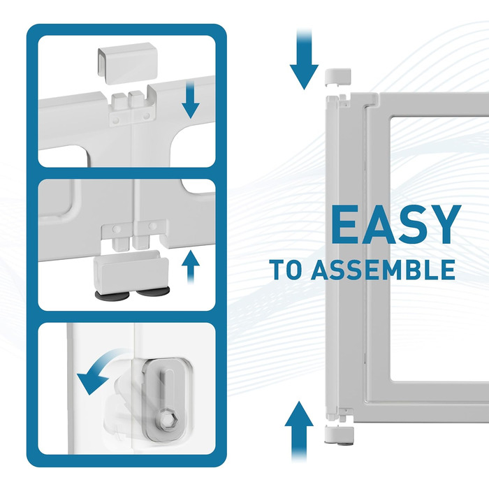 Льоток для собак Citylife з дверцятами, прозорий вольєр для домашніх тварин для використання в приміщенні та на вулиці, 12 шт. Білий