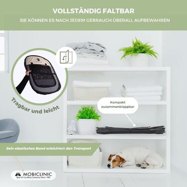Mobiclinic® Pets: Двосторонній вольєр для цуценят, сірий, 114x114x58 см, Scooby