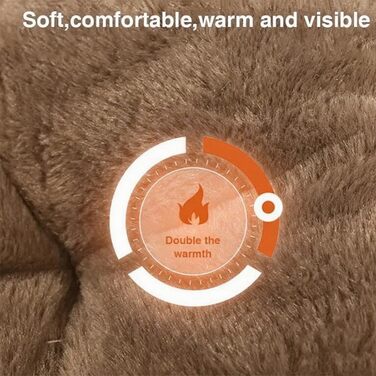 М'яке ліжко для домашніх тварин: ліжко для собак, ліжко для котів, кругла форма, пончик, корзина для собак, м'яке ліжко для кошенят, місце для сну для котів, маленьких та середніх собак та інших тварин (колір: коричневий, діаметр: 50 см)