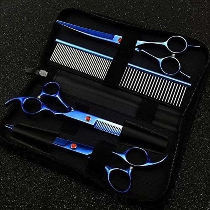 Набір професійних ножиць для грумінгу собак та котів (3 шт.), ножиці для грумінгу, для дому