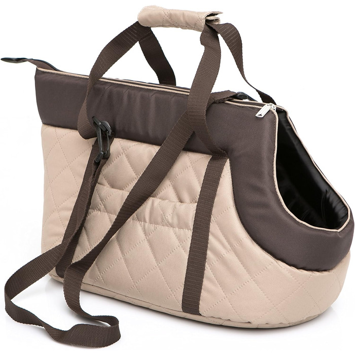 Сумка-переноска для собак та котів, R2, бежево-коричнева