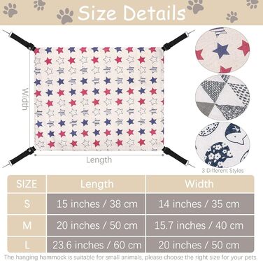 Кішка лежанка-гамак на підвісці, 3 шт. - тепла гамачна лежанка для котів та інших дрібних тварин з регульованими ременями та металевими застібками