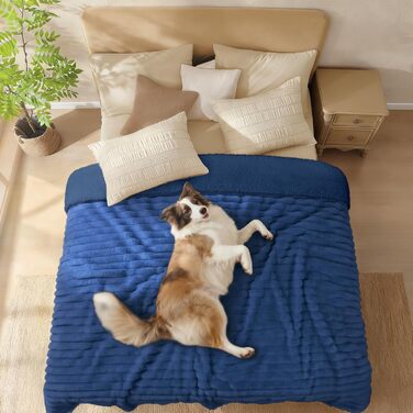 Водонепроникний коврик для собак Luciphia, XL (85x57 см), ультрам'який, теплий, фланелевий, для захисту меблів, машинне прання