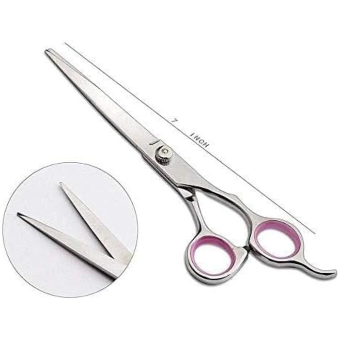 Професійна ножиця для собак, вигнута ножиця для догляду за шерстю, гребінець, ножиці для стрижки собак та котів, ножиці для фінальної обробки