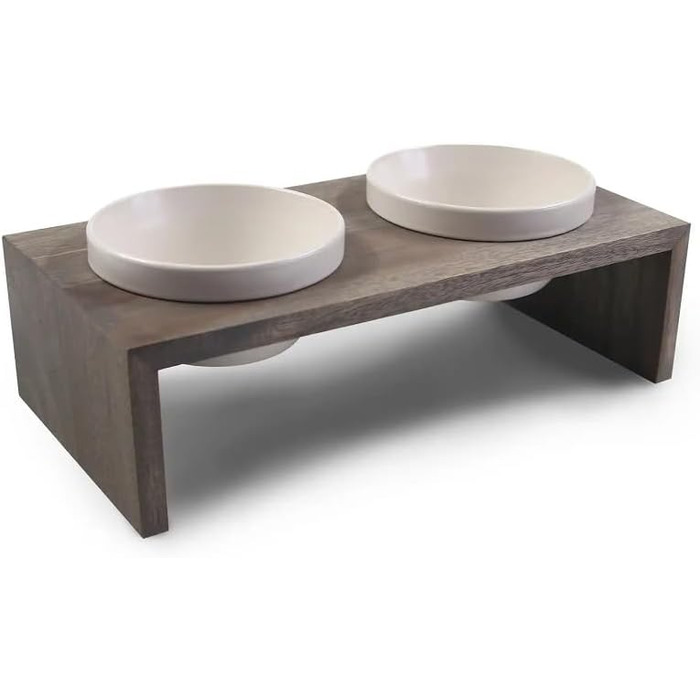 Двомісний набір для годування тварин Gohan від Wolters, сірий, 1.0 л