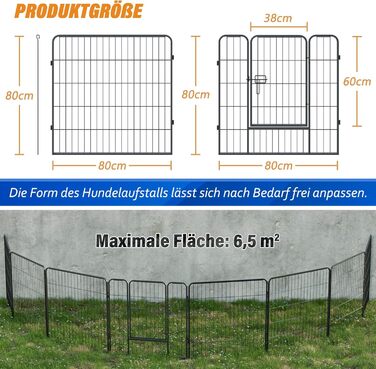 Металевий вольєр для собак та цуценят. Розсувний вольєр-загон для тварин, вигул на вулицю. 12/8 шт.