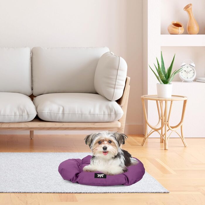Ортопедична лежанка для собак великих порід Ferplast, водонепроникна, знімний чохол, 110 x 70 x 8 см, фіолетовий