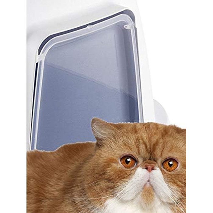 Лоток для котів Stefanplast Super Queen, 55 x 71 x 46,5 см, сталево-блакитний