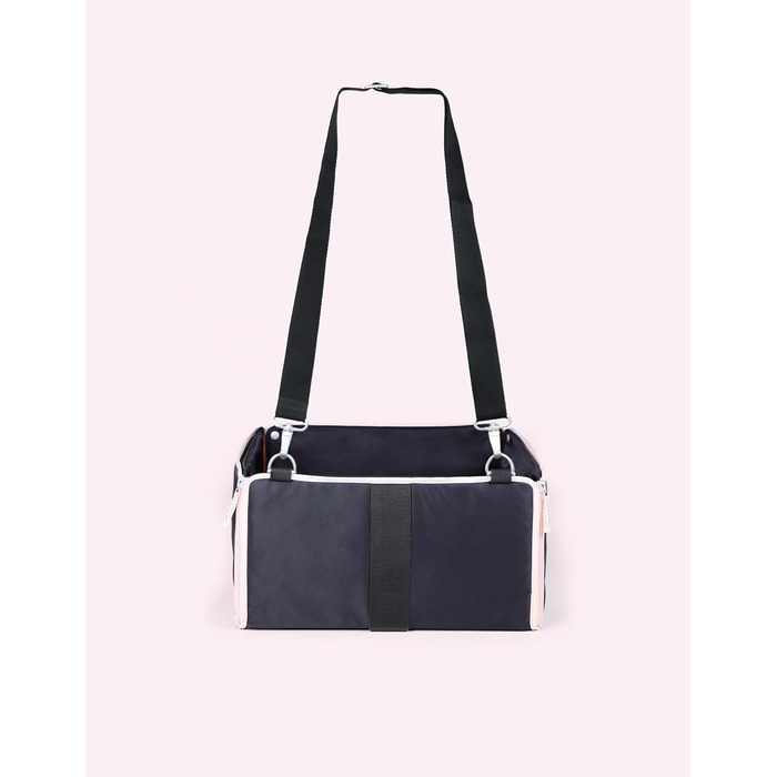 Транспортна переноска для собак UNITED PETS | Знімне миття інтер'єр | Чорно-рожевий | Складана | Універсальна для всіх авто | Переноска для тварин | Коробка для подорожей