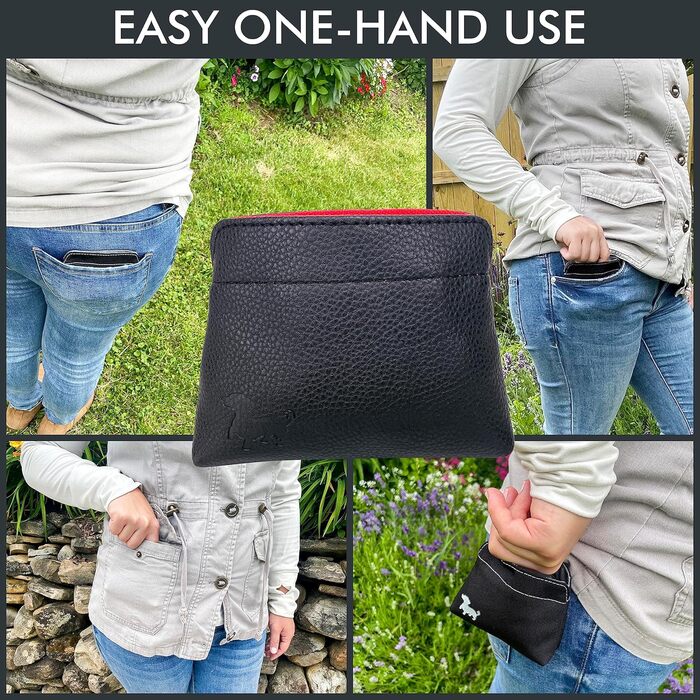 Лекарняна сумка для собак - чорна з червоною внутрішньою стороною, для тренувань