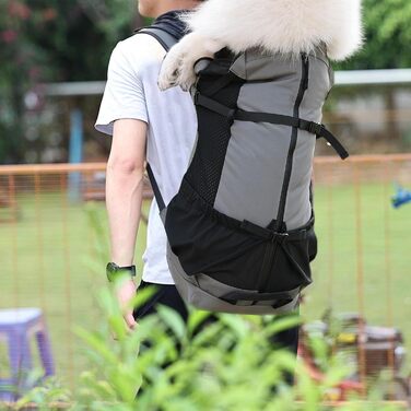Рюкзак для тварин, рюкзак для собак з великим регульованим відділенням, кліпса від випадання шерсті, аксесуари для тварин