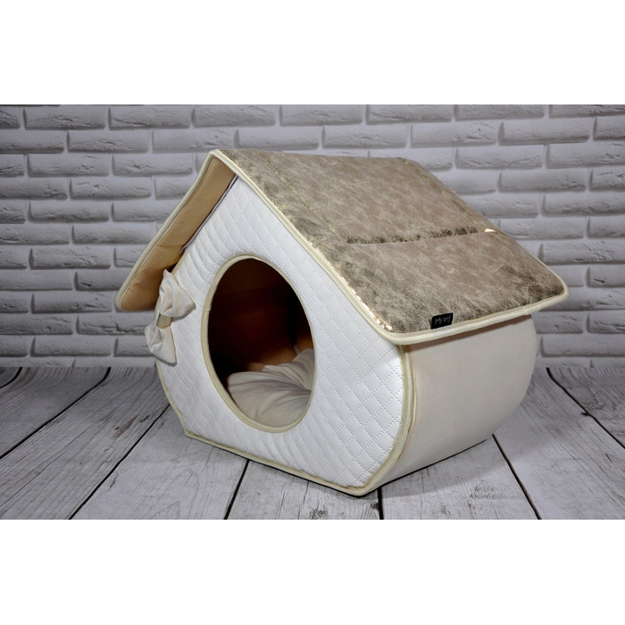 Ліжко-будиночок SjestaPupila для собак та котів, розмір S (30x30 см)
