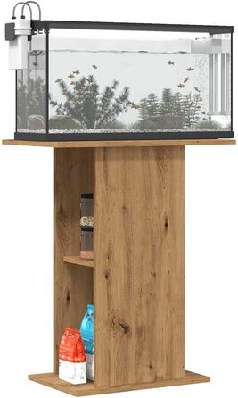 Підставка для акваріума vidaXL з ДСП, артезіанський дуб, 36x60,5x72,5 см