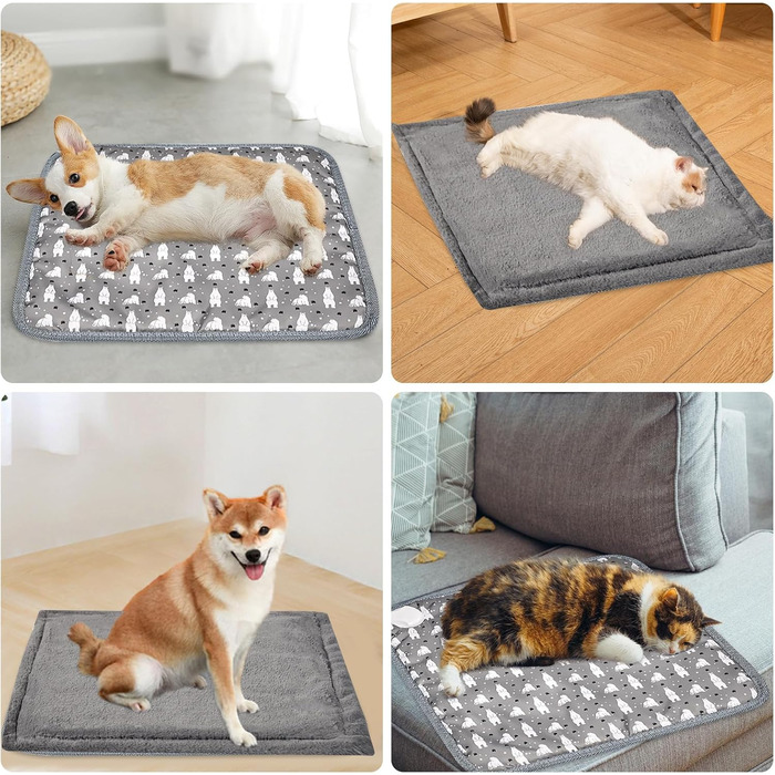 Грілка для котів та собак, килимок з підігрівом, 45 x 45 см, регулювання температури та таймер