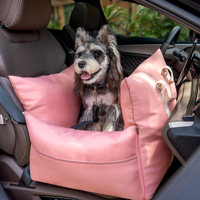 Автокрісло для тварин Booster: безпечне та зручне автоліжко для собак та котів середніх розмірів (2 шт., Fichte, Medium)