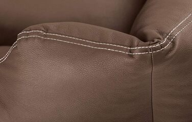 Лягу для собак Knuffelwuff Sidney з штучної шкіри, M-L, 85 x 63 см, знімний чохол, легко мити, для великих, середніх та малих собак (Колір: Коричневий, Розмір: 105 x 75 x 25 см)