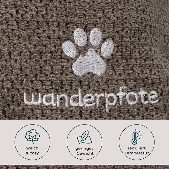 Ортопедичне собаче ліжко для подорожей – зручне та сертифіковане (OekoTex, GSR) – коричневе, розмір L