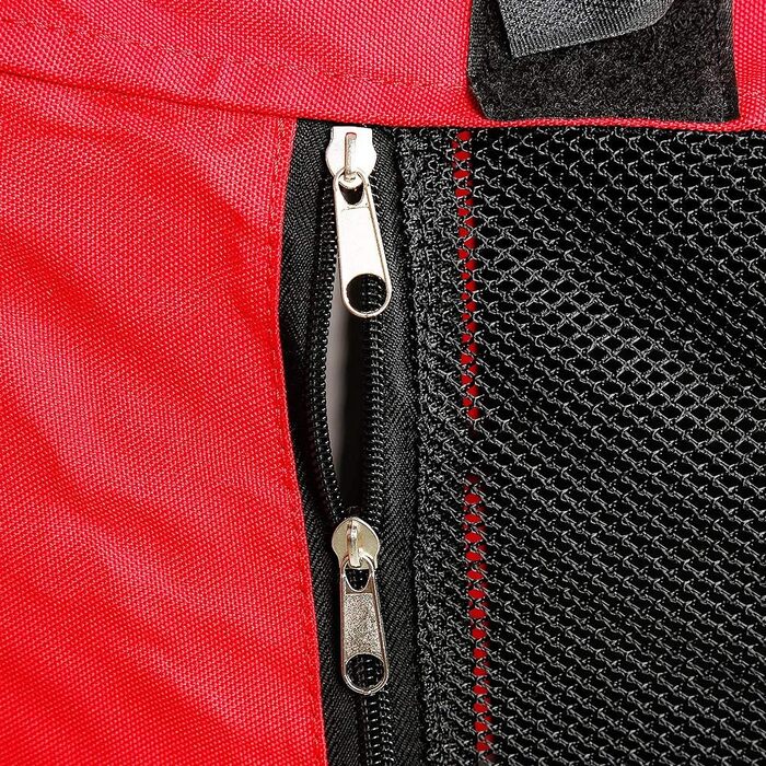 Дитячий причіп 2-в-1 для велосипеда з функцією бігу, причіп для собак середніх порід, вантажопідйомність до 40 кг (червоний / чорний)