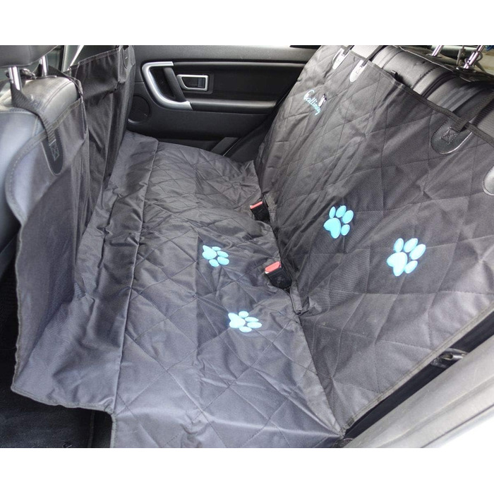 Плед для собак Callieway Autoschondecke Woo, чорний, м'який, для автомобіля