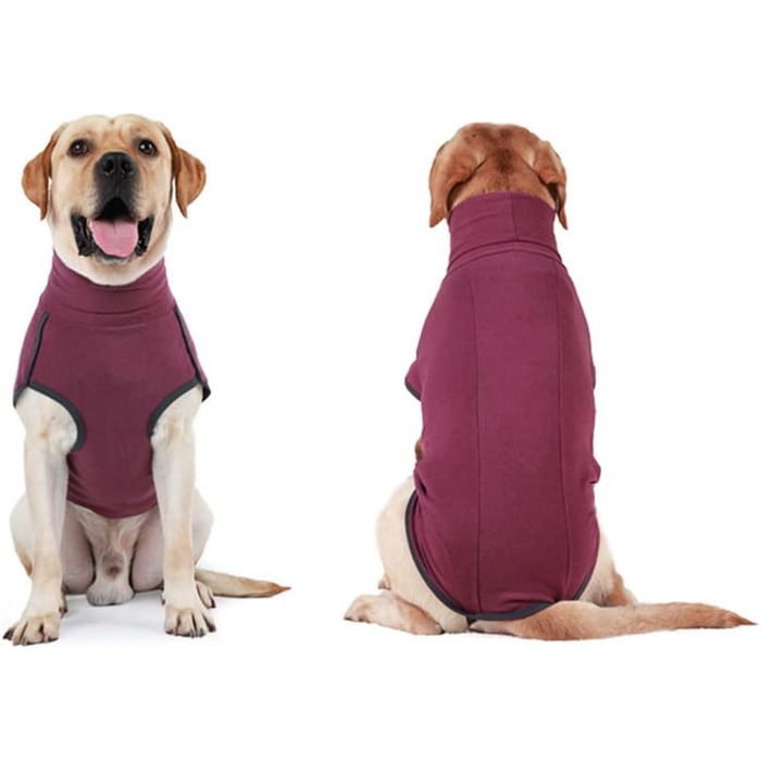 Теплий зимовий халат-жилет для собак великих порід, вітронепроникний, червоний, 3XL