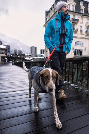 RUFFWEAR Overcoat Fuse: Куртка та шлейка для собак 2-в-1, з флісовою підкладкою, X-Small (XXS, Базальтовий Gray)