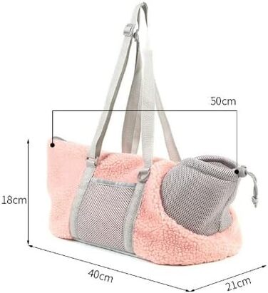 Транспортна сумка для собак та котів - рожева, з регулюванням, дихаюча, з ременем безпеки