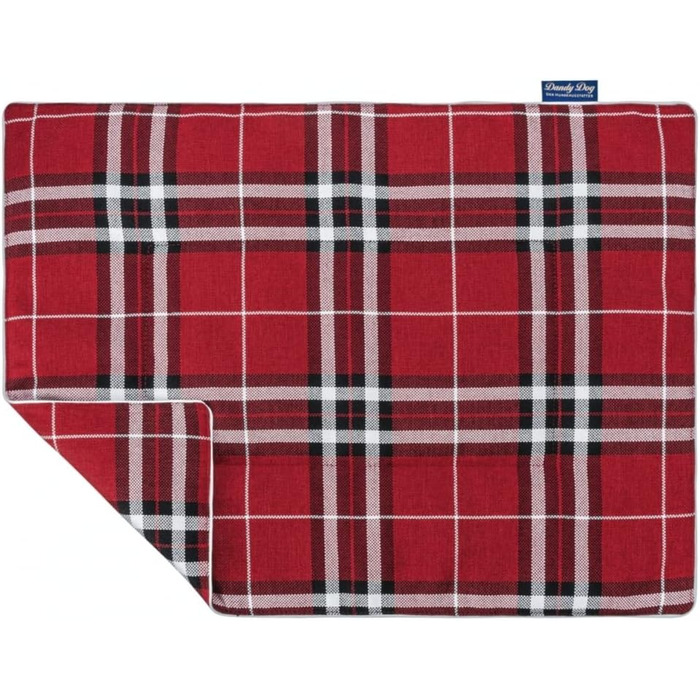 Плед для собак Highlands: миючий, м'який, міцний, преміум-якість, Made in Germany, розмір L (червоний, середній)