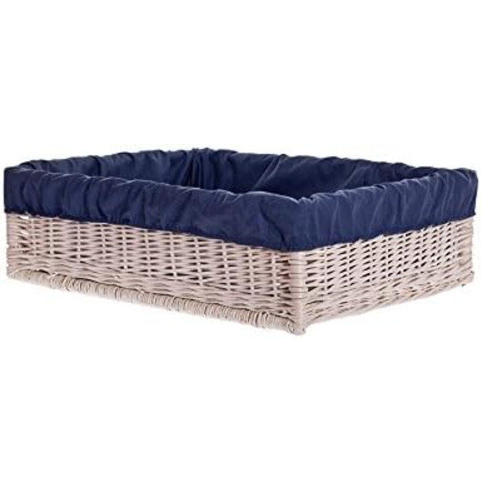 Корзина для собак та котів з ротангу, ліжко для тварин, 60x50x18 см (Бежевий)