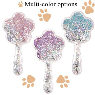 М'яка щітка для собак, для дрібних порід: Йоркширський тер'єр, Ши-тцу, Мальтіпу, Мальтезе | Видалення шерсті | Щітка для собак (Блискучий рожевий)