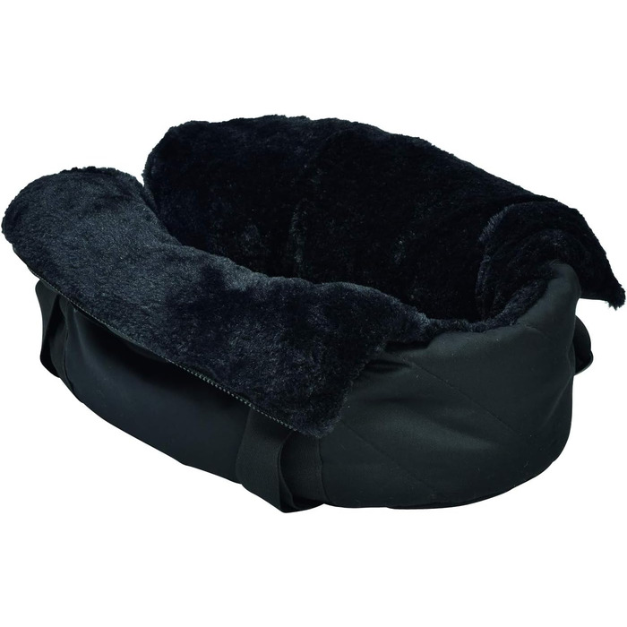 Транспортна сумка для собак Bobby, м'яка, 50 см, чорна, багатокольорова